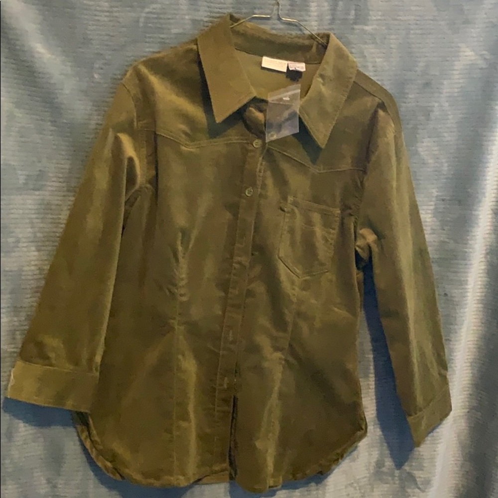 Long sleeve cotton blouse